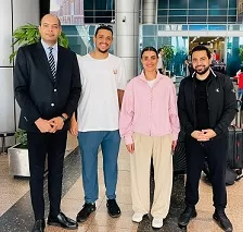 استقبال-الأبطال:-وزارة-الرياضة-تكرم-«نور-الشربيني»-و«مصطفى-عسل»-بعد-تتويجهما-العالمي