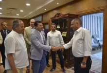 وزير-الشباب-والرياضة-يصل-بورسعيد-ويلتقي-حبشي-قبل-تفقد-المرافق